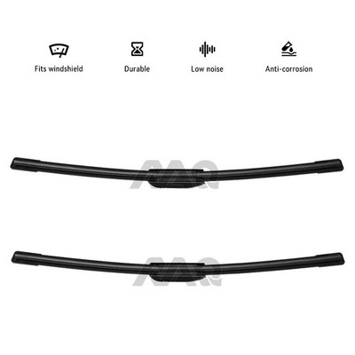 Front Bracketless Windshield Wiper Blades 18'' + 18'' All Season