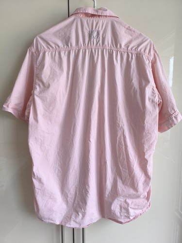 Valentino Garavani Pink Button Up Shirt Short Sleeve Vintage Made in Italy - Picture 3 of 5