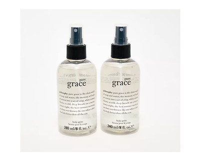 Philosophy grace fragrance body spritz 8oz duo - Pure grace