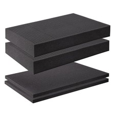 2 Size Pick and Pluck Foam Sheet,4 Pack Polyurethane Gun Case for BLACK