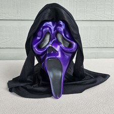 Scream Ghost Face Mask Halloween Costume Hooded Easter Unlimited Metallic Purple