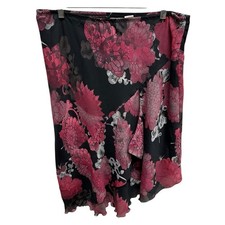 Women  s floral asymmetrical skirt fairy grunge whimsigoth size large