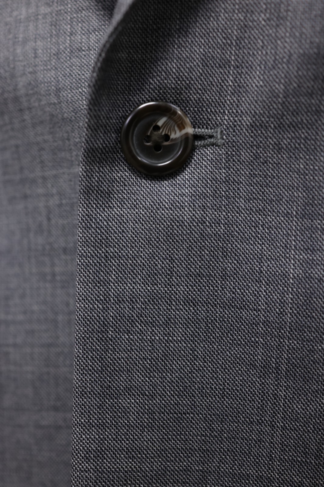 CHAPS mens solid gray 100% WOOL two button sport … - image 9