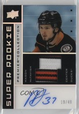 2021 Upper Deck Premier 2002-03 Super Rookie 19/49 Mason McTavish Patch Auto 5h0