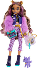 - Clawdeen Wolf, Bambola Dal Look Mostruoso Con Cucciolo Crescent E Accessori In