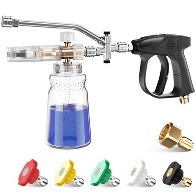 #ad Short Pressure Washer with Foam Cannon 1 4 Inch Quick Connector with 5 Pres... $88.75