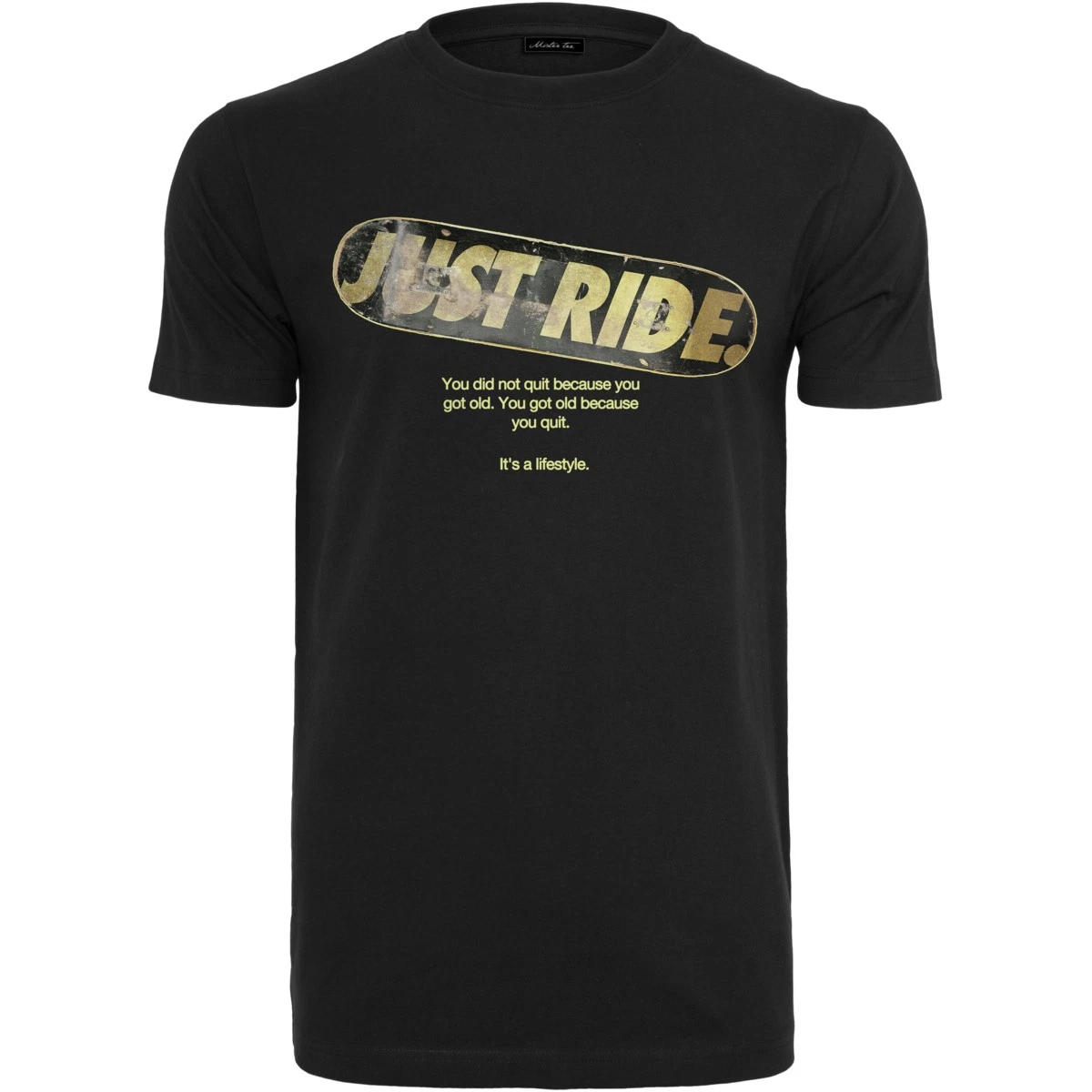 Mistertee T-shirt Jersey Just Ride Men's Top Cotton Motif
