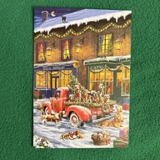 LIQUIDATING-Leanin’ Tree Christmas Greeting Card “Sending Wishes Bright And…”