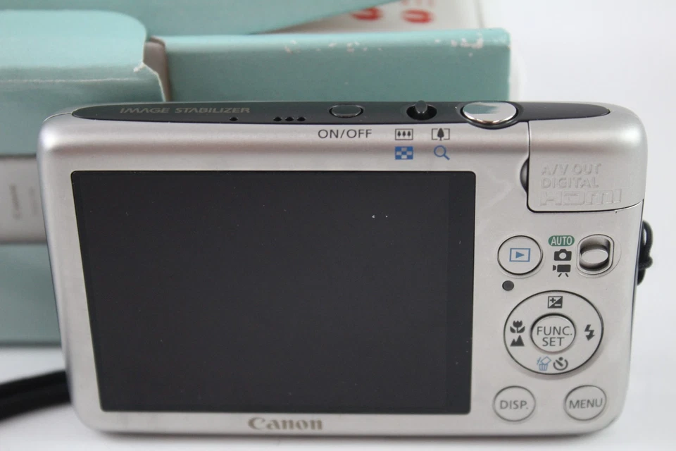 Canon IXUS 130 Digital Compact Camera Working w/ Canon 4x IS Zoom Lens - Image 3 of 4