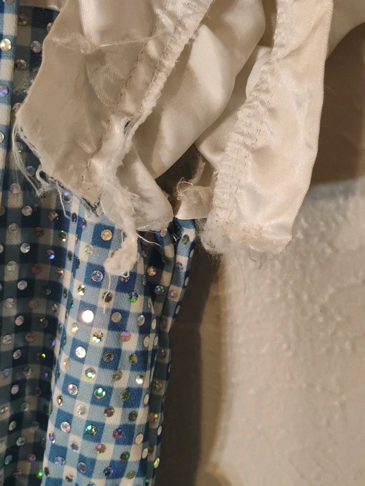 Vestido Disfraz Rubíes Dorothy Mago de Oz Niñas Talla Mediana Corte Axilas Foto 4 de 4