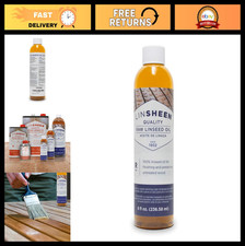 Raw Linseed Oil - Flaxseed Wood Conditioner for Furniture, Decks Cutting Board