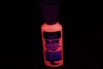Tulip 1.25oz Pink Glow in the Dark Fabric Paint