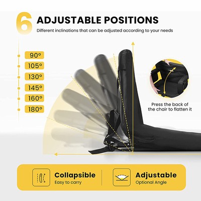 Sedia A Sdraio Con Carrello Poggiapiedi E Cuscino 6 Posizioni Rimini - Foto 6