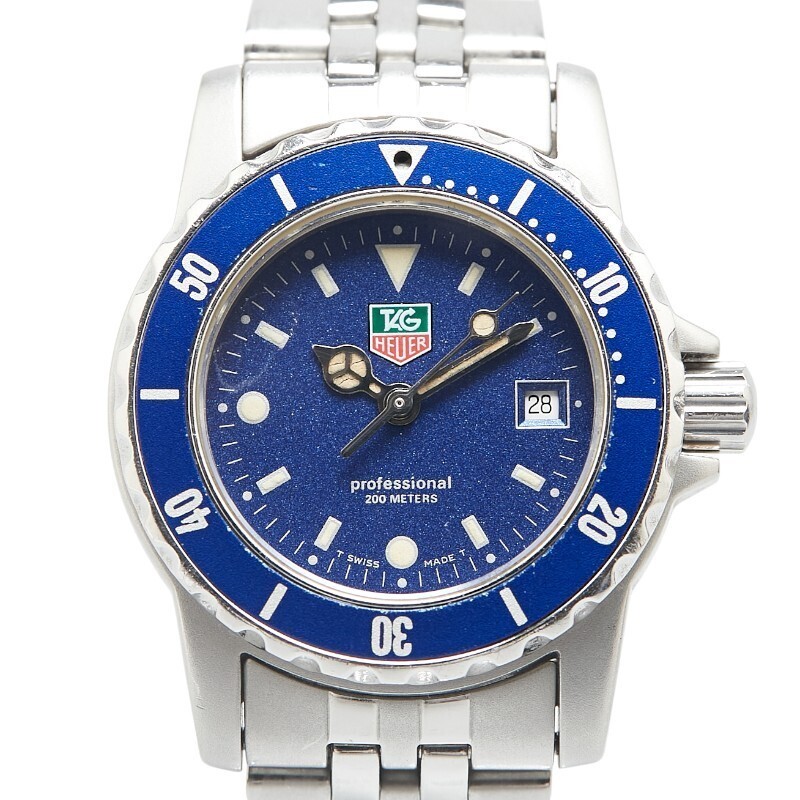TAG Heuer Professional 200m WD1414-G-20 Blue Dial Quartz Womens Watch Japan