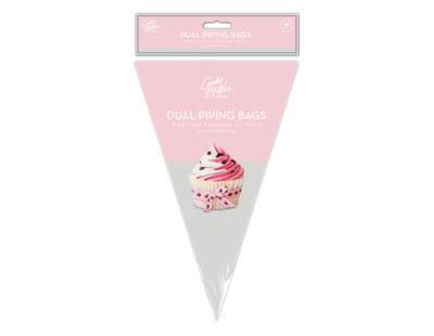 Doppelte Eisbeutel 10er-Pack - Kreativer Spaß Backen Cupcake Rohrleitungen Dekorieren Farben