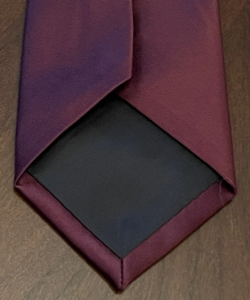 Corbata Croft & Barrow Borgoña 100% Poliéster Hombre Hecha en China Foto 2 de 4