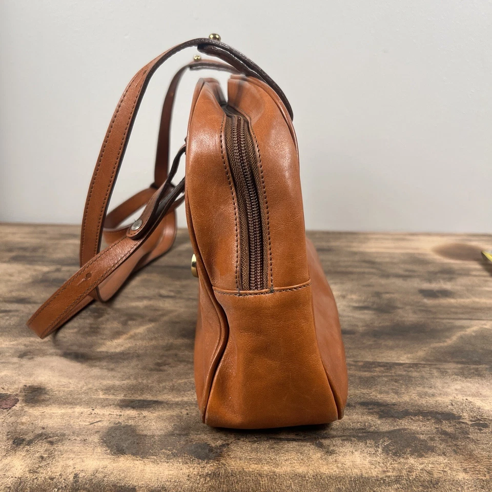 Bolso de hombro Brahmin de cuero marrón mediano Foto 4 de 4