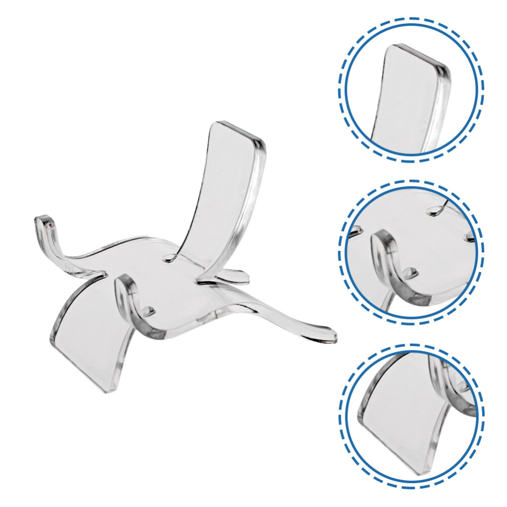 24 Pcs Painted Rock Photo Holders Acrylic Display Stand Bookstore Stands