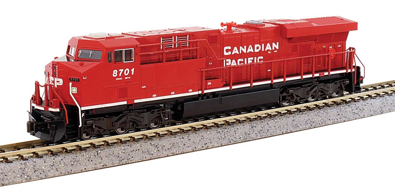 N Gauge - Kato Diesel Ge ES44AC Gevo Canadian Pacific With DCC 176-8944 Neu