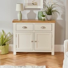Sideboard Cotswold Cream Painted 2 Door 2 Drawer Medium Living Room Furniture
