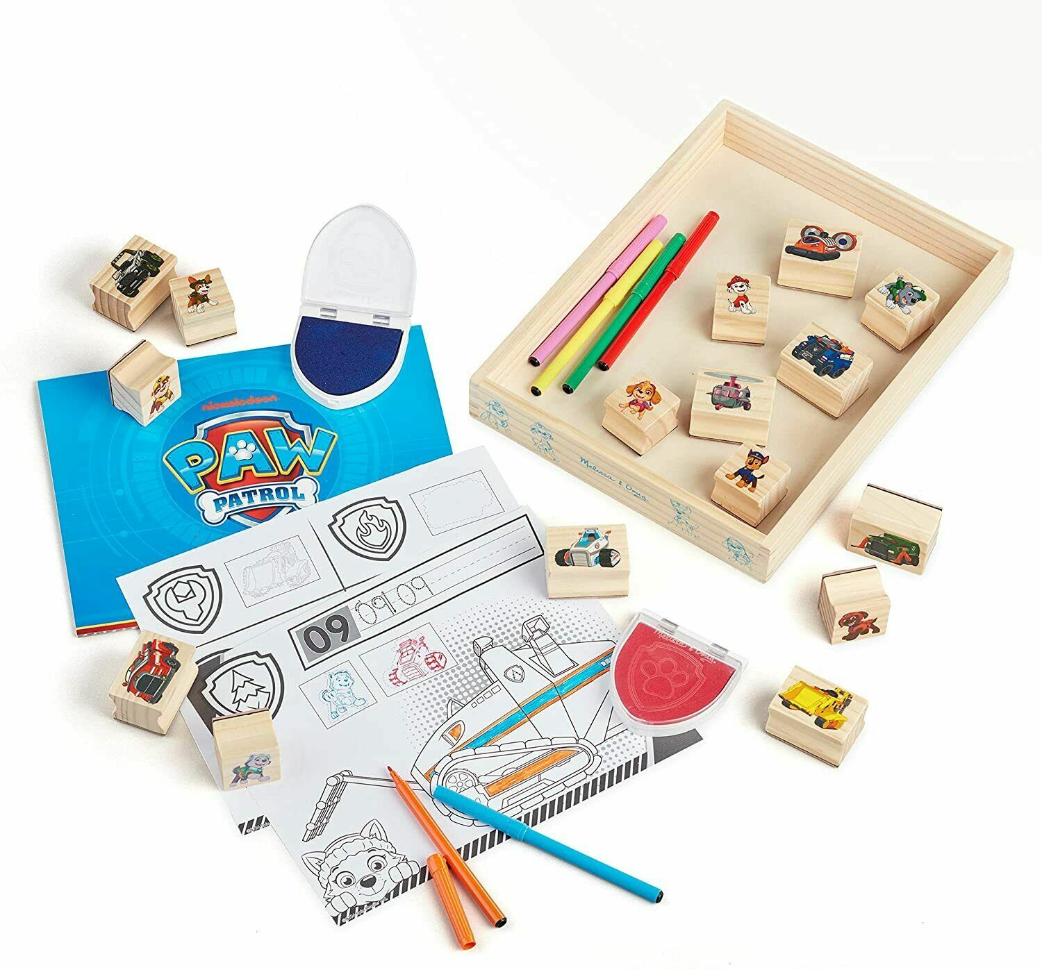 Paw Patrol - Wooden Stamps Activity Set Melissa & Doug