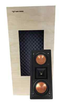 Klipsch PRO-25RW-LCR Wandlautsprecher+Schalldämmendes Gehäuse Hide-Audio BackBox
