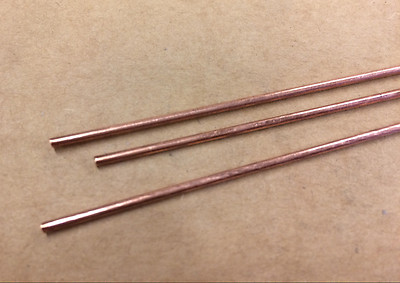 3* 2,4 mm x 250 mm 13SWG Kupfer Silber WIG Schweißen Draht Stab CuAg1
