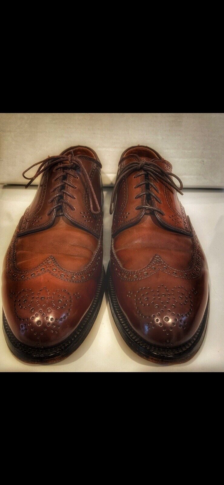 Alden 2073 Brown Calfskin Short Wing Tip Blucher