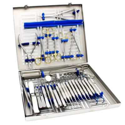 33 Pcs Implantology Surgical Instrument Advanced Dental Implant Oral Surgery Kit