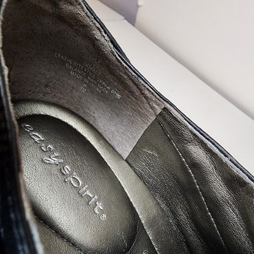 EASY SPIRIT Doyalt Ankle Boots Womens Black Leather 2.5" Block Heel Size 7M - Bild 9 von 9