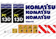 KOMATSU PC130-7 DIGGER DECAL STICKER SET