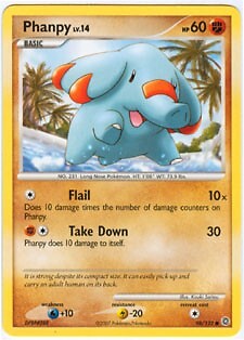 Pokemon Secret Wonders Card - Phanpy 98/132