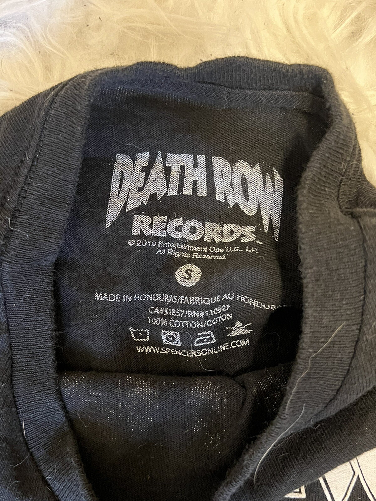 FILA T shirt nera con licenza Death Row Records taglia S