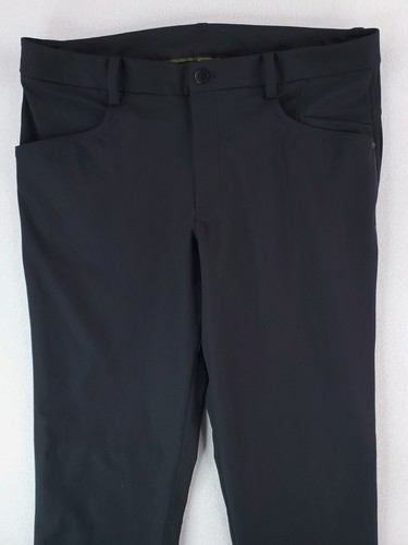 Lululemon ABC Pant Mens 36x34 Black Regular Straight Performance Golf Athleisure - Picture 2 of 14