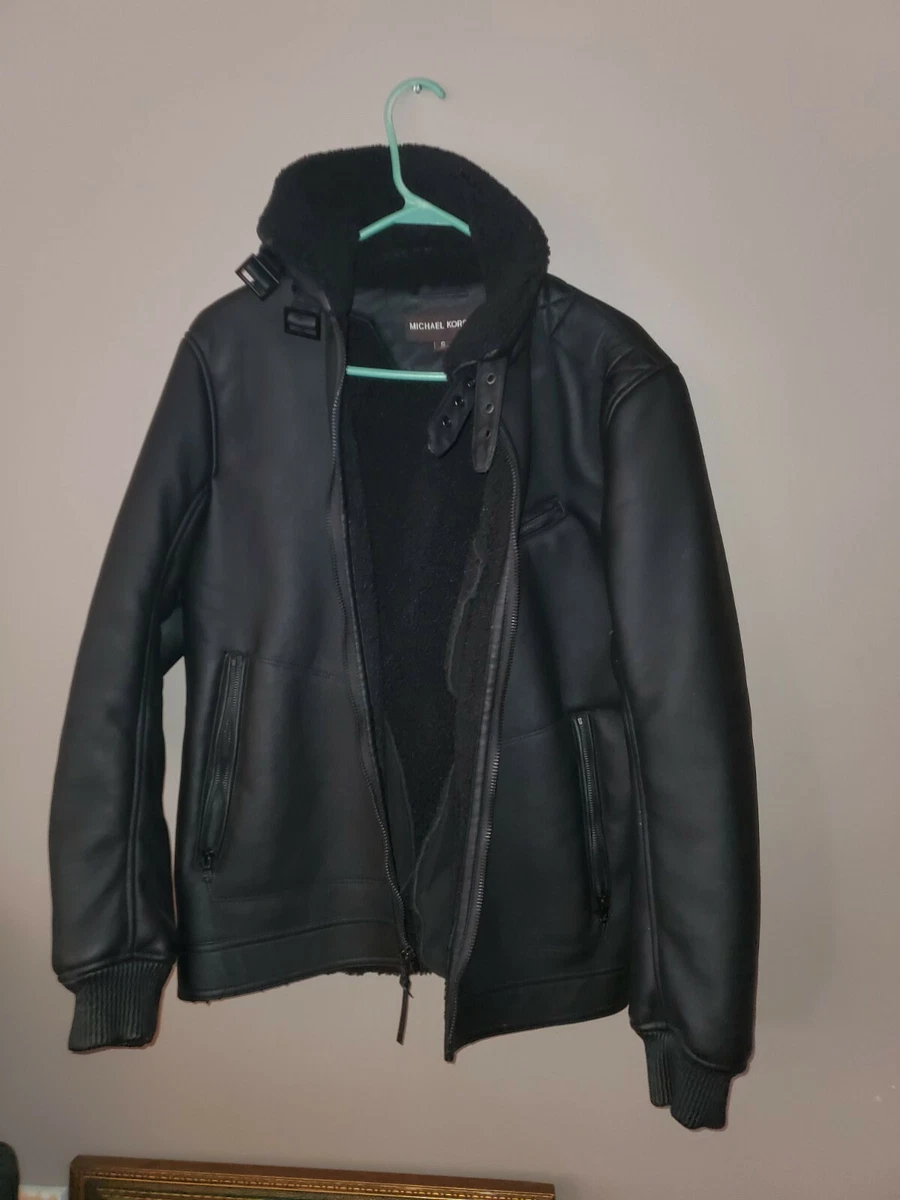Michael kors sherpa jacket deals
