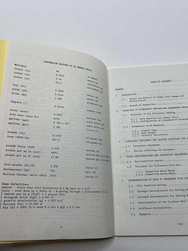 US Dept of Transportation Inspection of Bridge Timber Piling Manual 1989 - Bild 3 von 8