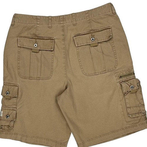 Tommy Hilfiger Cargo Shorts - 36W 11L Beige Cotton - Picture 8 of 11