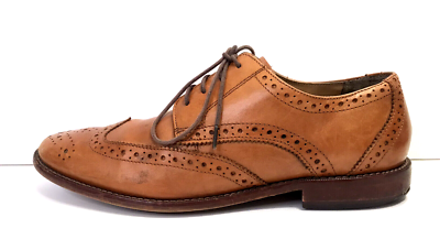 Florsheim Shoes Mens Size 8.5D Brown Leather Wingtip Brogue Dress Oxfords Florsheim Mens Size 8.5 D Burgundy Wingtip Vintage Leather  main image 2