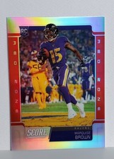 2019 Panini  Score Update Marquise Brown SSP RC /20 RED ZONE ROOKIE REFRACTOR 🌠