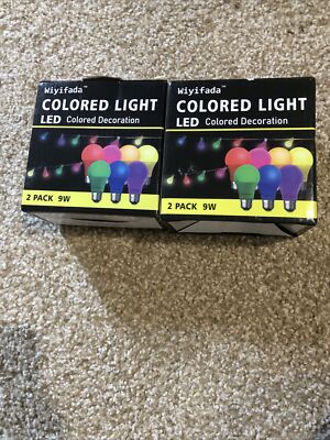 Wiyifada Colored LED light Decoration - 2 Count - 2 Pack