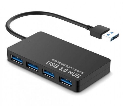 USB 3.0 HUB 4 Port Ultra Thin Design Portable Built-in Cable For PC Laptop Mac - Bild 4 von 5