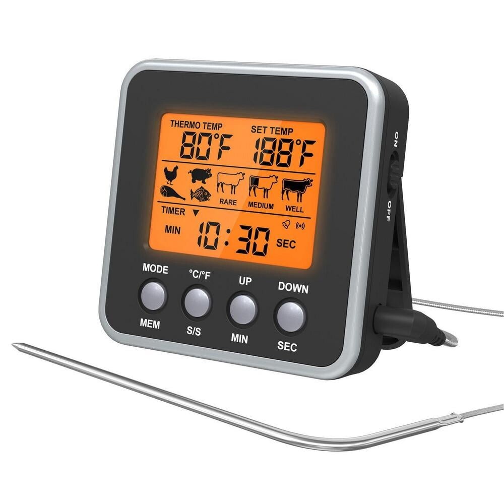Meat Thermometer Instant Read Digital Kitchen Grill Cooking BBQ Baking Food E107