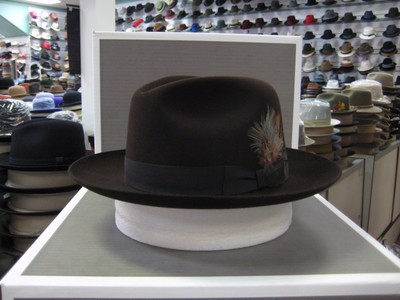 STETSON SUTLEY CORDOVA FUR FELT FEDORA 