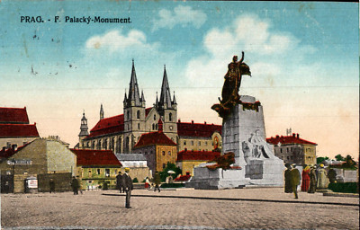 Prag -F. Palacky -Monument  1917
