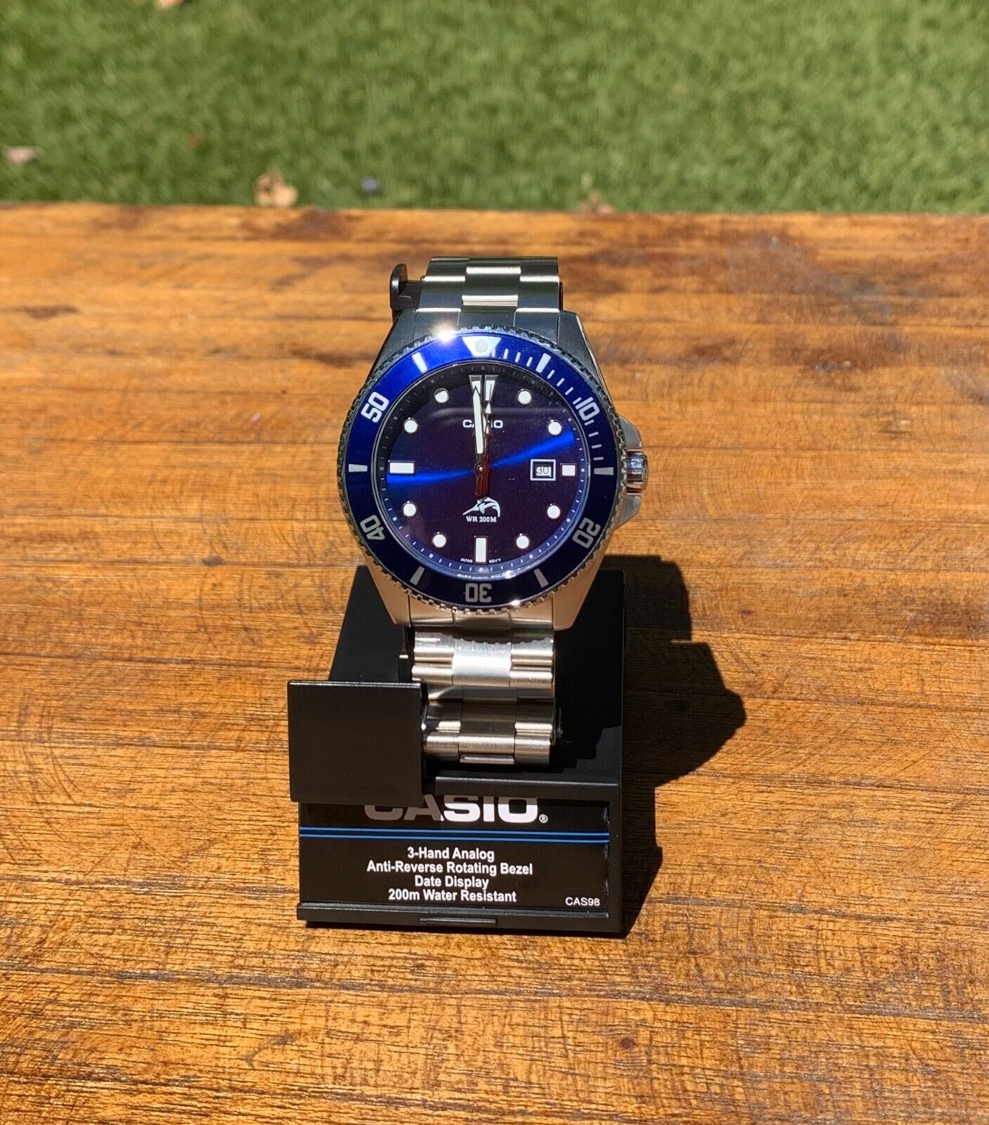 Casio Duro MDV106B-2AV Blue Dial Dive Watch (Modified With Oyster Bracelet) | eBay Casio Duro Mdv106B-2Av Blue Dial Dive Watch (Modified With Oyster Bracelet) | Ebay