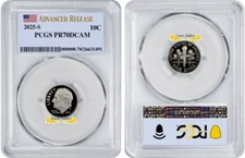 2025 S Roosevelt Dime 10C PCGS PR70DCAM Advanced Reeases #695