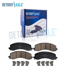 Pair Front Ceramic Brake Pads w/ Hardware for Ford F-150 Lightning Expedition