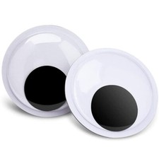 2 Pcs 7.5 Inch Large Googly Eyes Wiggle Eyes with Self Adhesive for DIY Crafts