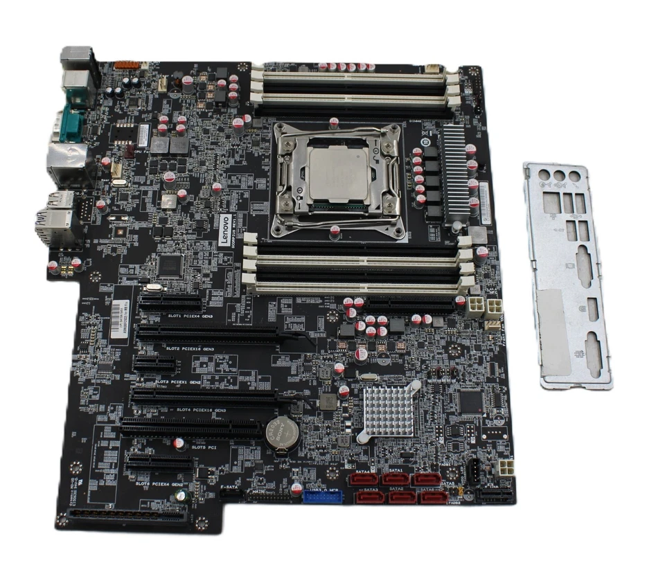 Lenovo Scorpius Rev 1.0 LGA 2011 Intel Motherboard I/O Shield w/Xeon E5-1630V4