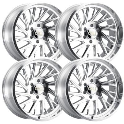 (Set-4) Cali Off-Road Purge 20x12 8x165.1 -51mm Polished Wheels Rims 20 ...